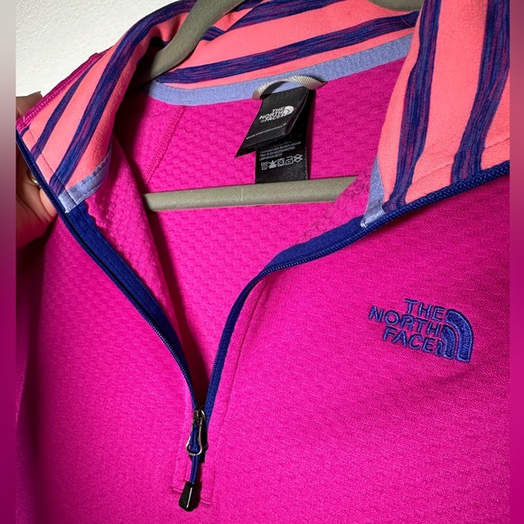 ❄️ North Face HOT PINK 🩷 cozy zip up jacket size Medium - Picture 5 of 9